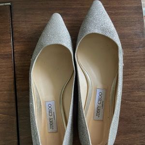 Jimmy Choo wedding flats - worn once